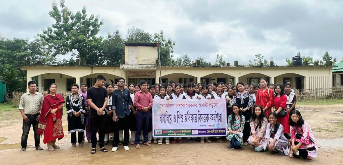 Youth leading a community workshop